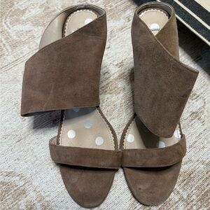 Brown Suede Women's Sandals